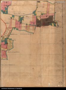 Borowina Sitaniecka (folwark), Infułatka [Wólka Infułacka], Jarosławiec, Jarosławiec Główny (folwark), Jarosławiec Nowy (folwark), Kalinowice (folwark i wieś), Łapiguz (folwark), Pniówek (folwark i wieś), Stabrów (folwark i wieś), Szopinek (folwark i wieś), Zamość wsch.