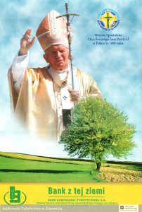 Plakat – Wizyta Apostolska Ojca Świętego Jana Pawła II w Polsce w 1999 roku - 88/1170 Akta osób i rodzin 12.2 Zbiór Janusza Panasiewicza, sygn. 208, s. 9