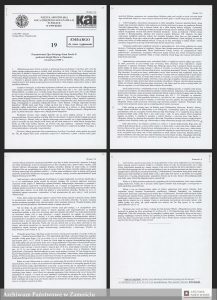 Przemówienie Papieża Jana Pawła II podczas Liturgii Słowa w Zamościu, 12 czerwca 1999 r. - 88/1170 Akta osób i rodzin 12.2 Zbiór Janusza Panasiewicza, sygn. 208, s. 19-22